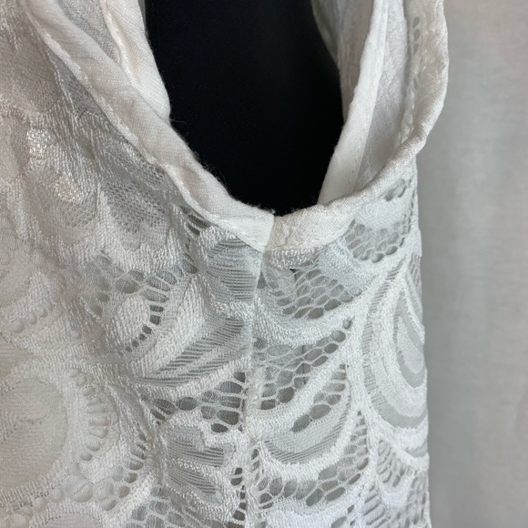 Studio West Apparel lace overlay Tunic tank , size M - Picture 4 of 5